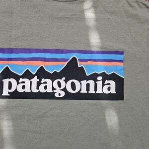 Patagonia Olive Green Logo T-Shirt
